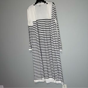 CAbi Extra Long Open Front Cardigan Size M